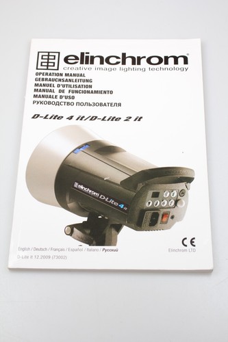 Elinchrom manuale uso flash - manuale, d'uso
