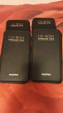 4 CUSTODIE PORTA CD/DVD plastica di colore nero marca "KNOPEX"  48 CD CADAUNO
