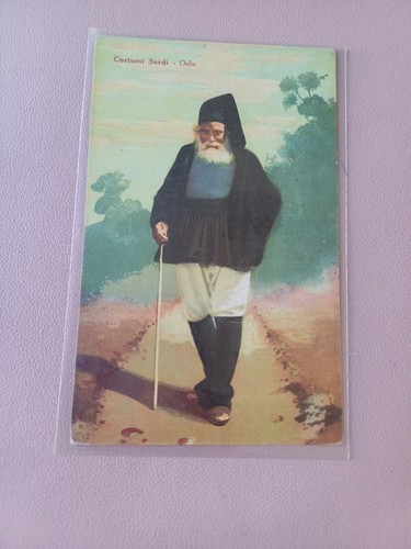 Cartolina costumi sardi - sardi, non