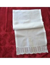 ANTICO  ASCIUGAMANO  CON MERLETTO 110x56cm