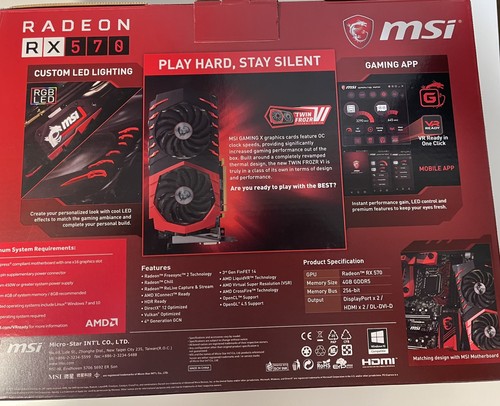 Msi radeon 570 - rx,