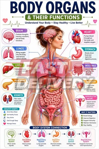Poster organi corpo umano - corpo,