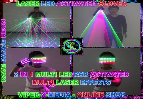 Guanti laser led rgb - guanti, led/rgb
