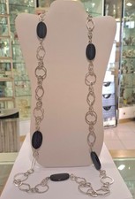 Collana lunga donna argento