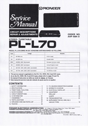 Servizio manuale istruzioni - manuale,