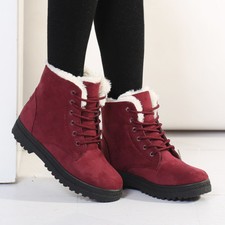 Scarpe Donna Invernali Stivali Scarponcini Pelo Tronchetti Casual