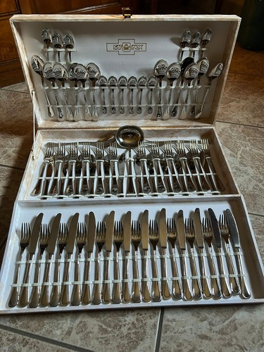 Set posate acciaio - set,