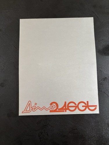 Brochure ferrari dino 246 - brochure,