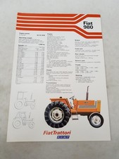 Scheda tecnica vendita trattore Fiat 980 SETTEMBRE 1979#6.0252