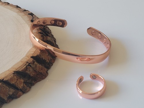 Set anello bracciale magnetico - anello,