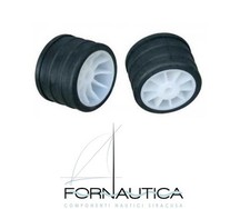 RULLO LATERALE RICAMBIO PER CARRELLO BARCA Ø MM 105 LUNG MM. 76 FORO MM. 14,5