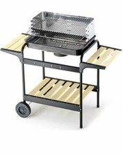 barbecue a legna carbone e carbonella 60-40 green/X fornacella bbq 58x38 cm