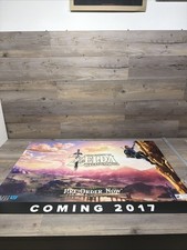 Poster Insegna Promo The Legend of Zelda: Breath of the Wild Wii U GameStop Display