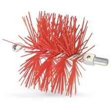 BARETTO - Spazzola NYLON (20/250mm) - per Pulizia Tubi Canne Fumarie e Camino
