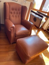 Poltrona con pouf modello frau - con,