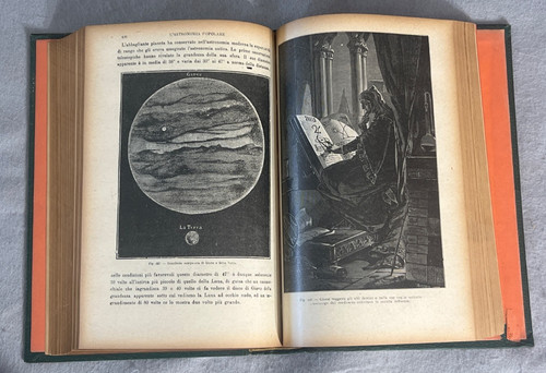 Antique astronomy science book - antique,