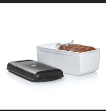Tupperware BreadSmart Bread Keeper Junior Bianco e Nero Ottime Condizioni