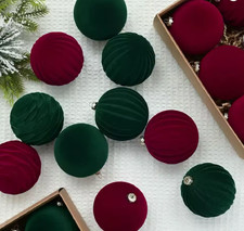 Palline di Natale in velluto