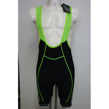 SALOPETTE BICI BICICLETTA MTB DEKO MAYA FONDELLO 3D NERO VERDE TG. XXL