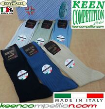 6 PAIA EDY CALZE CORTE SANITARIE UOMO FILOSCOZIA CALZINI COTONE FILO DI SCOZIA