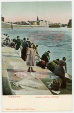 Verona - Lavatoio pubblico sull' Adige - Lavandaie - Veneto