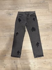 Jeans Cromo Cuori Grigio Nero