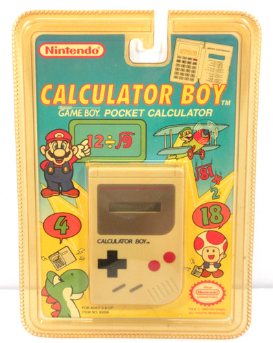 Nintendo calculator boy game - nintendo,