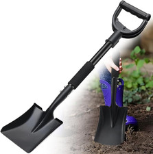 Vanga a Quadrata, 78Cm Pala a Vanga in Acciaio Con Impugnatura a D per Terreni D