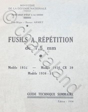 ESERCITO FRANCIA Fucile MAS 7,5 Mod 36 36CR39 36-51 1954 (fra) Descrizione  DVD