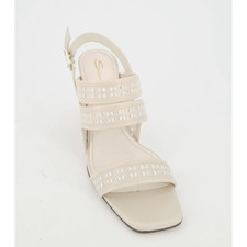 Sandali Con Tacco Beige