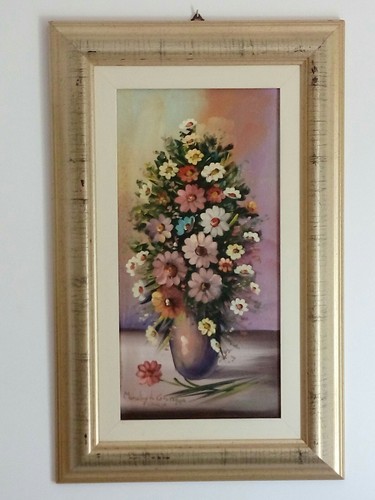 Quadro olio tela vaso - quadro, su