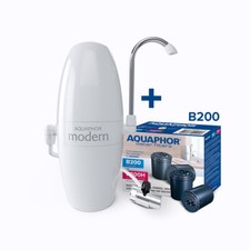 Filtro acqua da banco AQUAPHOR moderno incl. set filtri B200 senza addolcimento
