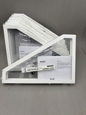 1 paio staffe mensola metallo bianco Ikea Ekby Lerberg 11" 301.687.24 sigillate, belle