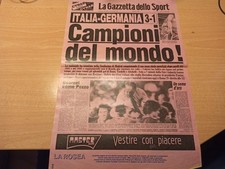 Stampa poster prima pagina La Gazzetta dello Sport "Campioni del Mondo" 12/07/82