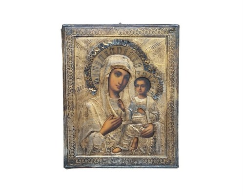 Antica xix sec icona russa - xix,