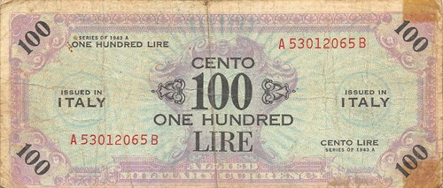Italia 100 lire serie - 100,