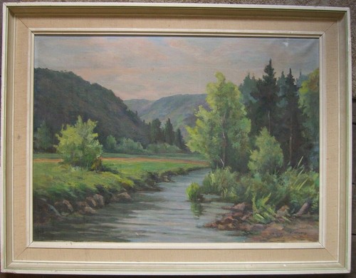 Dipinto olio tela - ad, su