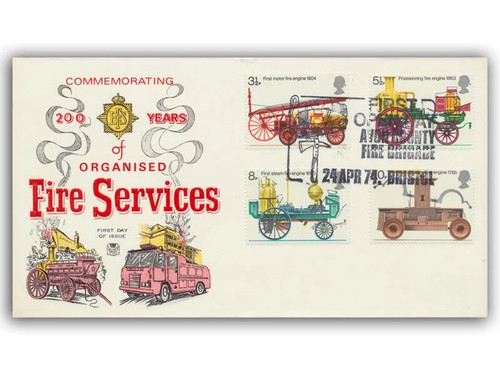 Francobollo postale fire fdc - francobollo,