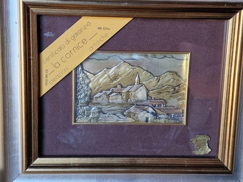 Quadro incisione oro e - in,