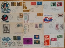 ANNI 50/60 - FDC ITALIA SENZA MARCA - 12 BUSTE PRIMO GIORNO - BASSO COSTO