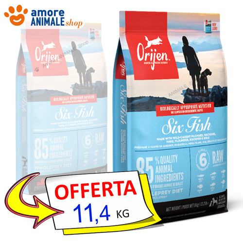 Orijen dog six fish - fish, 11,4