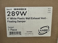 LAMBRO 289W 4" Dryer Vent Seal