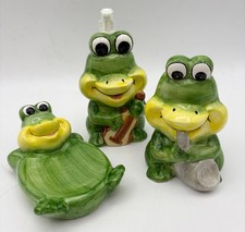 Set bagno ranocchi verdi -