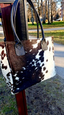 Borsa tote in vera pelle di