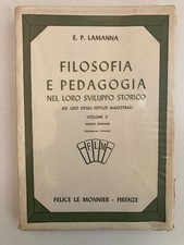 Filosofia e pedagogia nel loro sviluppo storico volume due lamanna