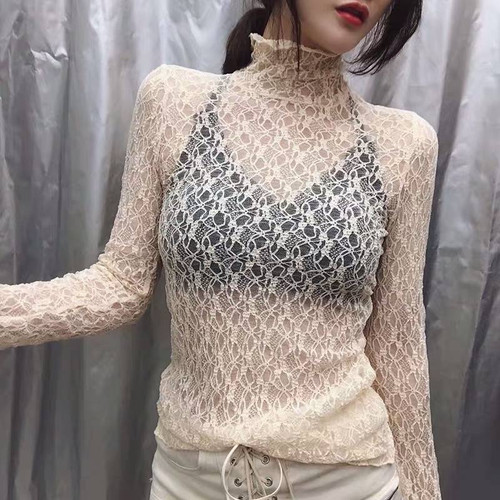 Magliette top pizzo florale - magliette,