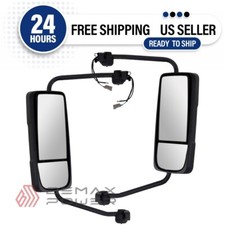 Pair Chrome Door Mirrors Power
