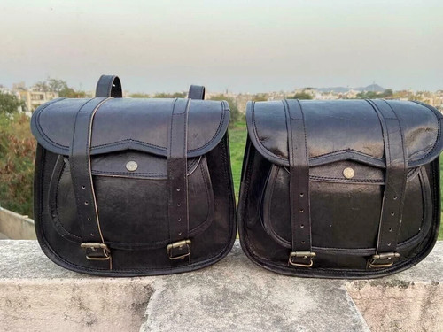 Borsa moto pelle - in,