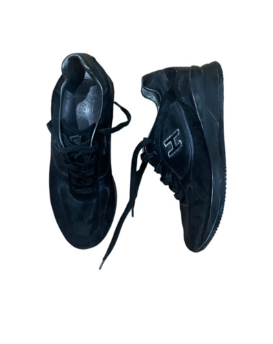 Black hogan wedge trainers - wedge,
