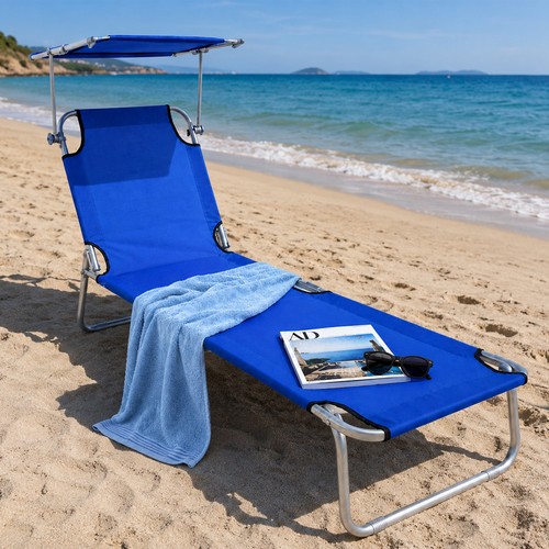 Lettino mare pieghevole - lettino,